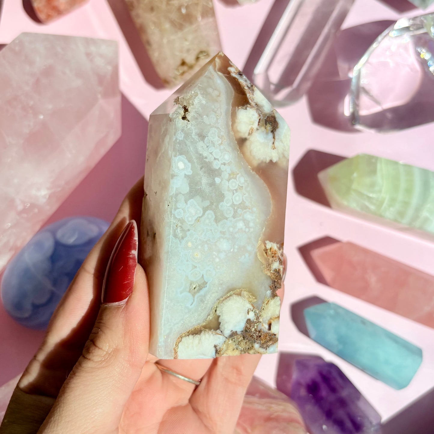 FLOWER AGATE TOWERS