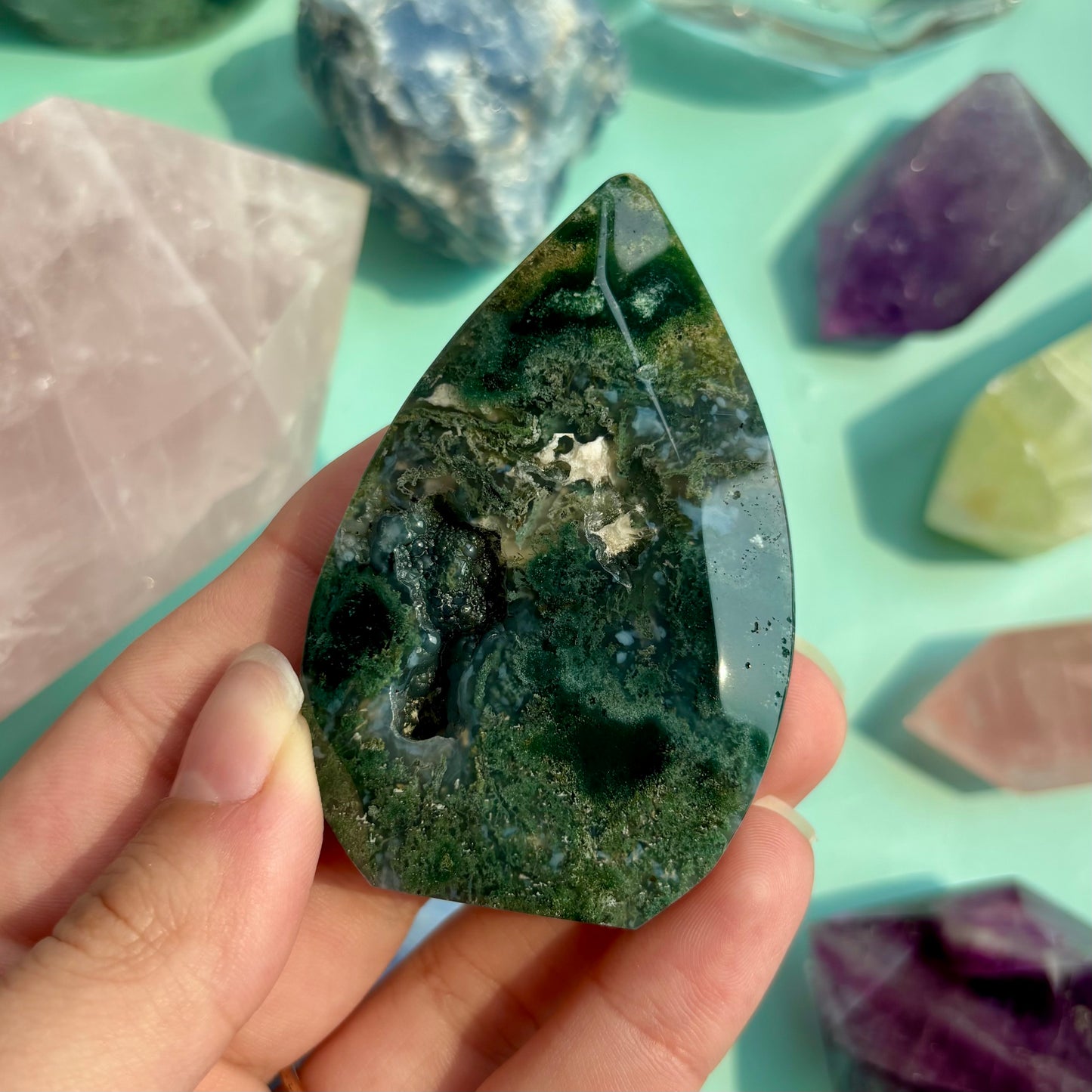 MOSS AGATE FREEFORMS