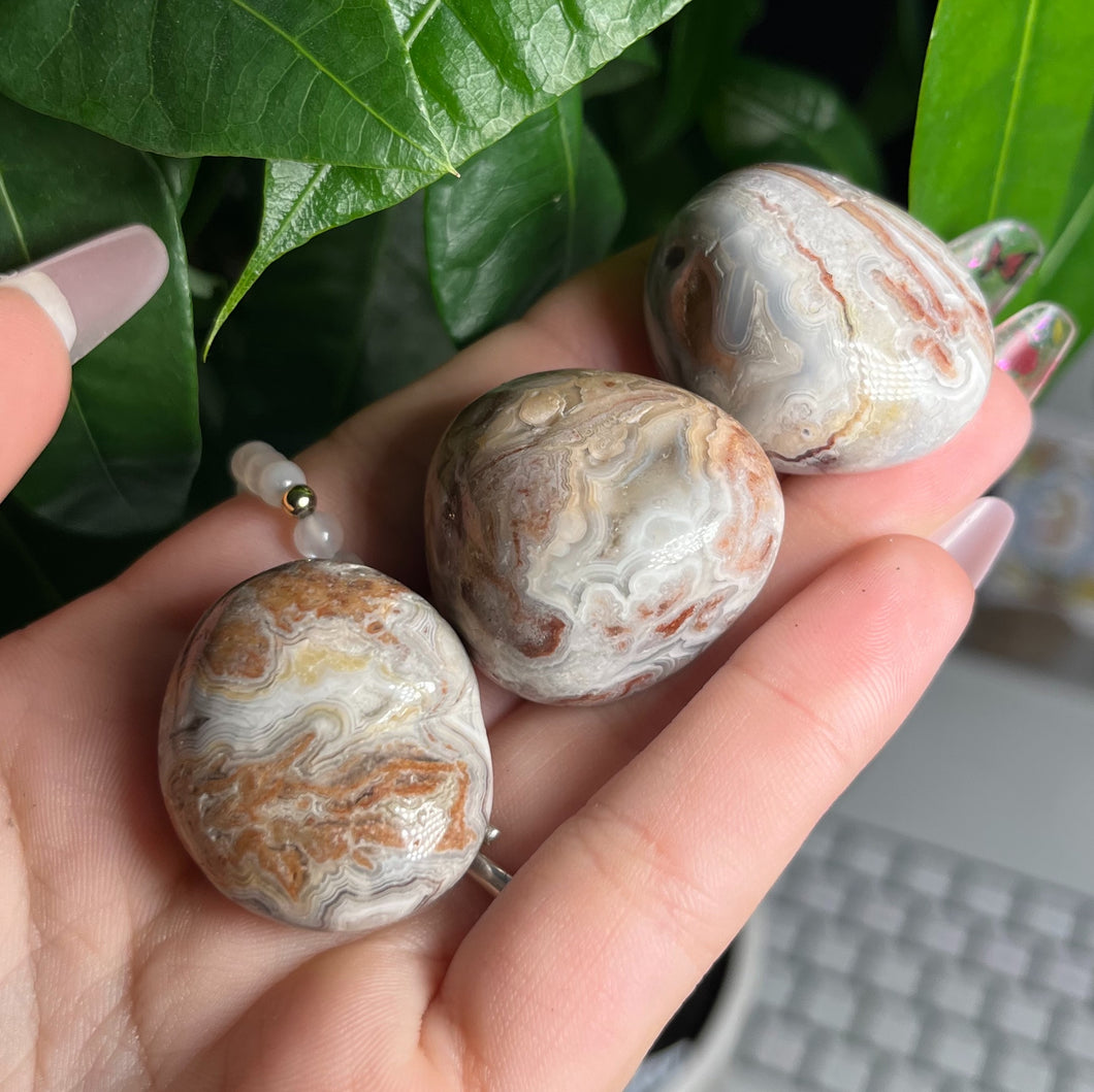 CRAZY LACE AGATE TUMBLES