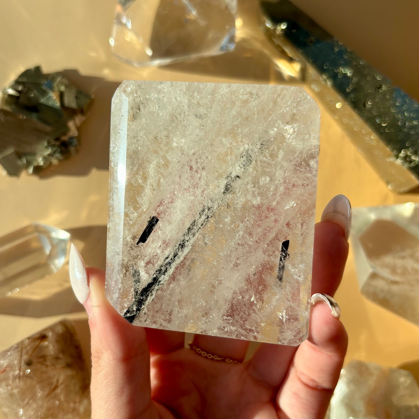 TOURMALATED QUARTZ FREEFORMS