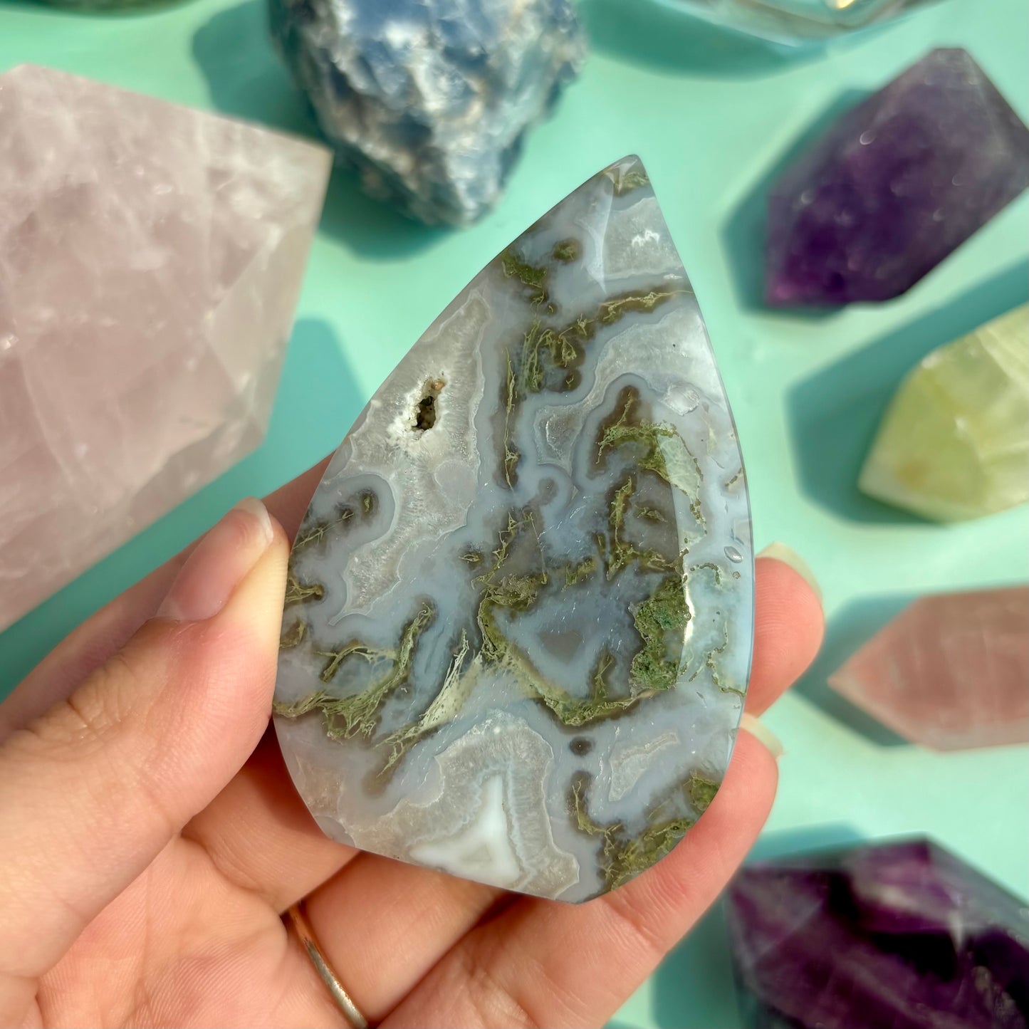 MOSS AGATE FREEFORMS
