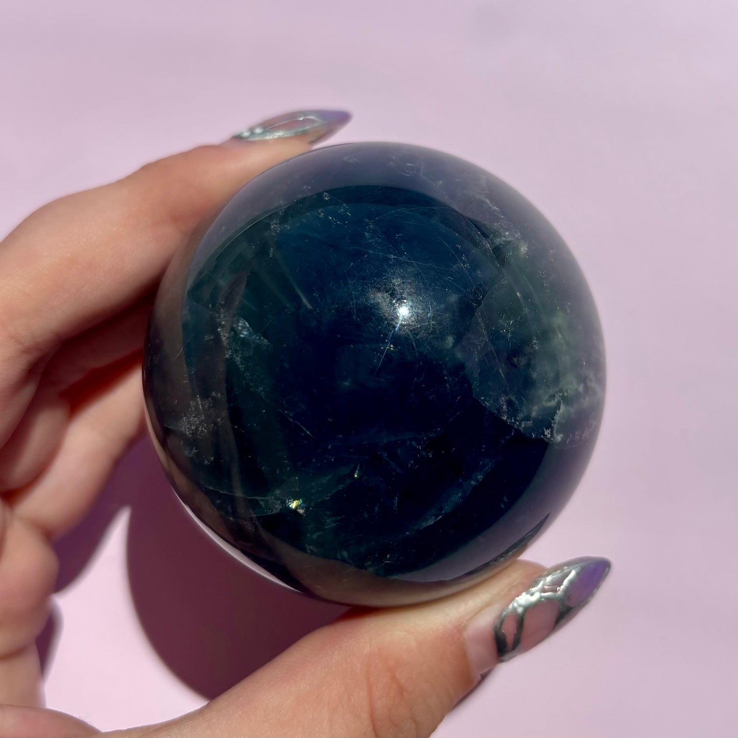 BLUE FLUORITE SPHERES