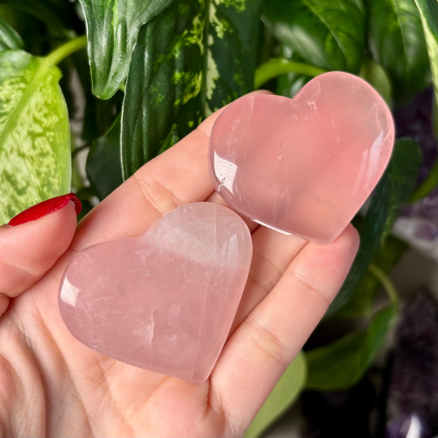 ROSE QUARTZ HEARTS