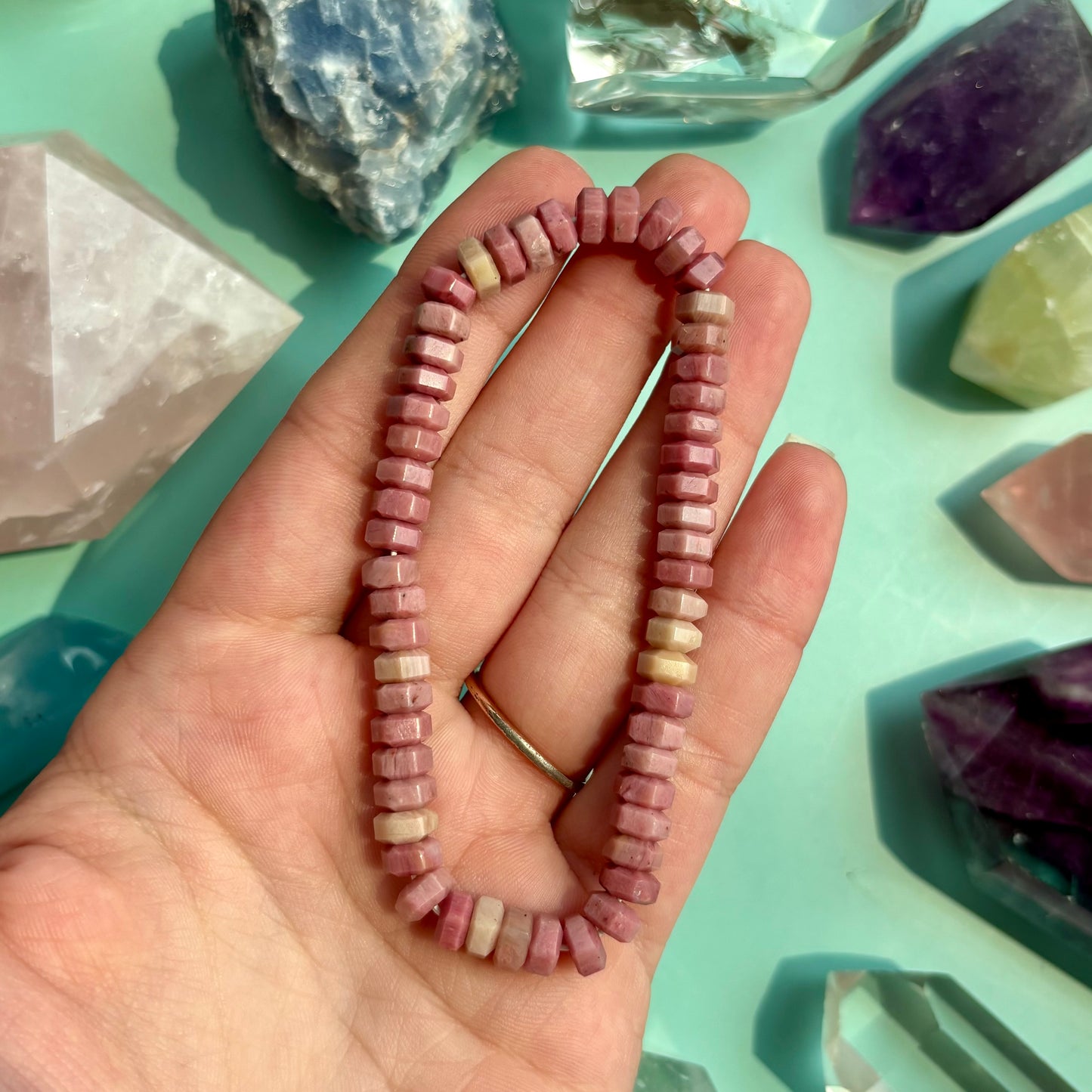 RHODONITE FLAT BRACELET