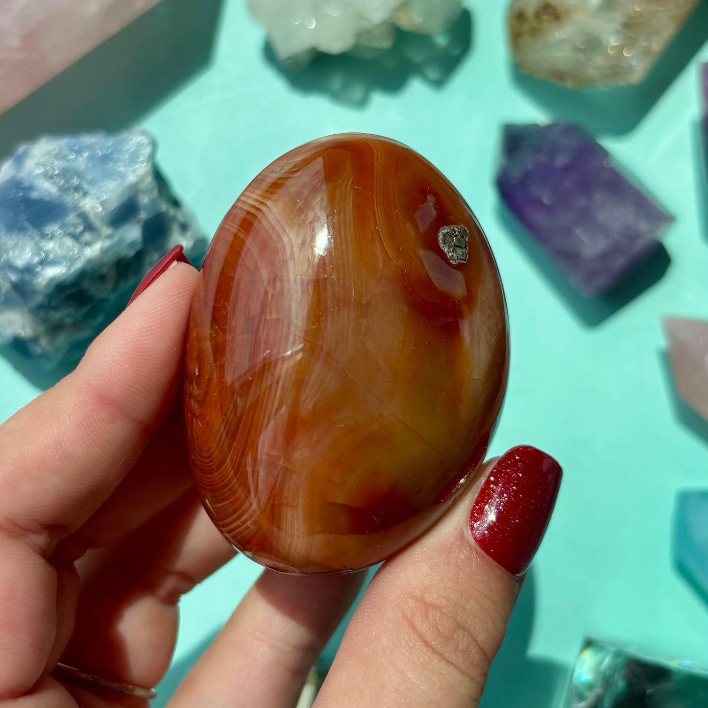 CARNELIAN PALMSTONES