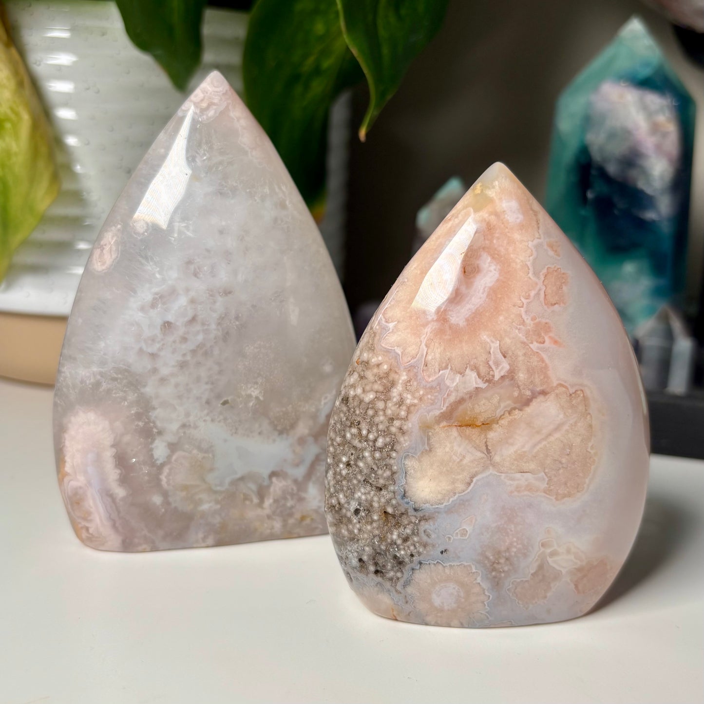 FLOWER AGATE FREEFORMS