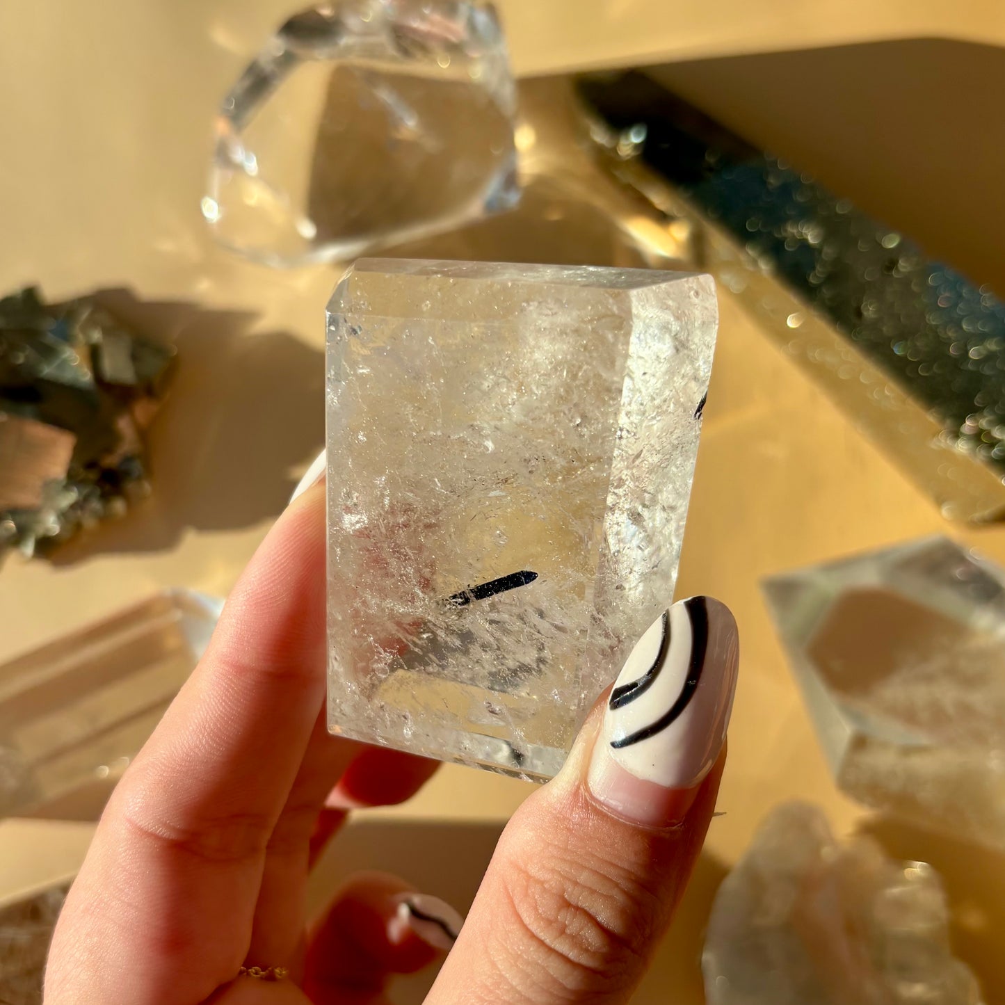 TOURMALATED QUARTZ FREEFORMS