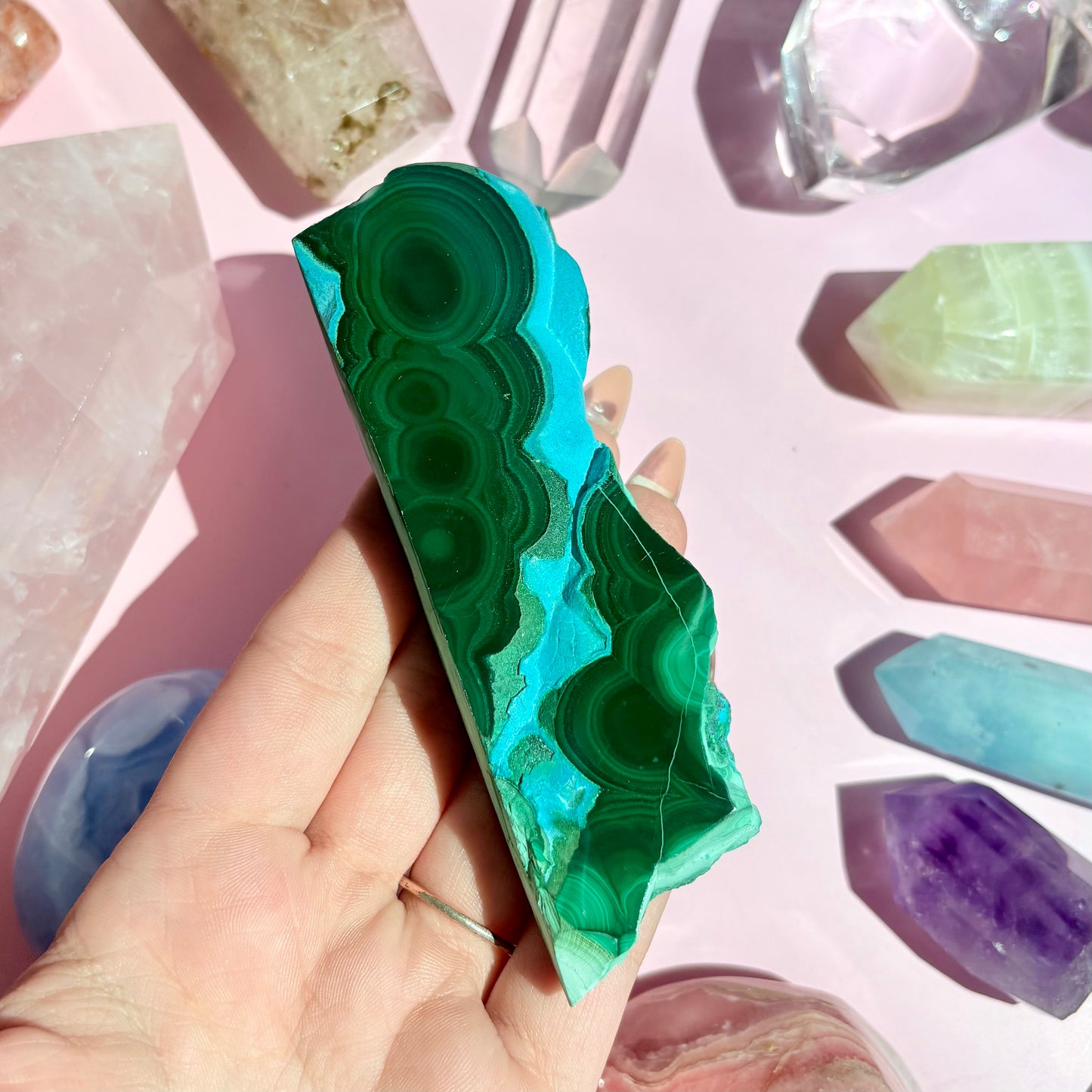 CHRYSOCOLLA/MALACHITE FREEFORMS