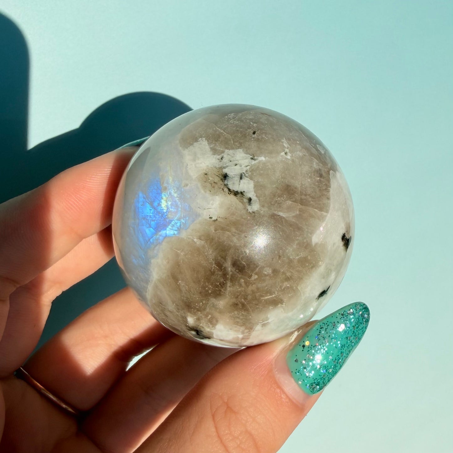 RAINBOW MOONSTONE SPHERES