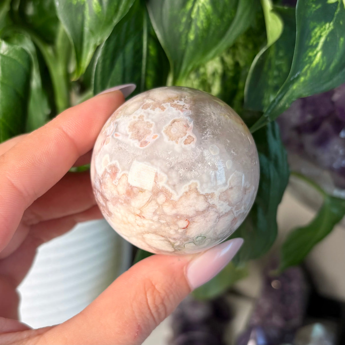 FLOWER AGATE SPHERES