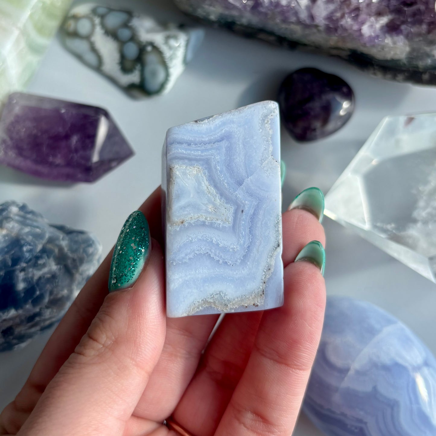 BLUE LACE AGATE FREEFORM