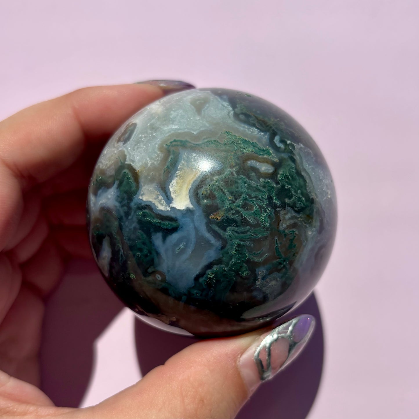 MOSS AGATE SPHERES
