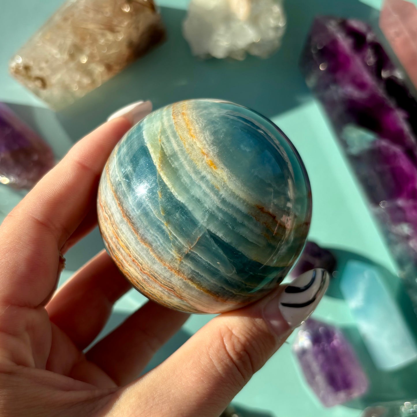 BLUE ONYX SPHERES