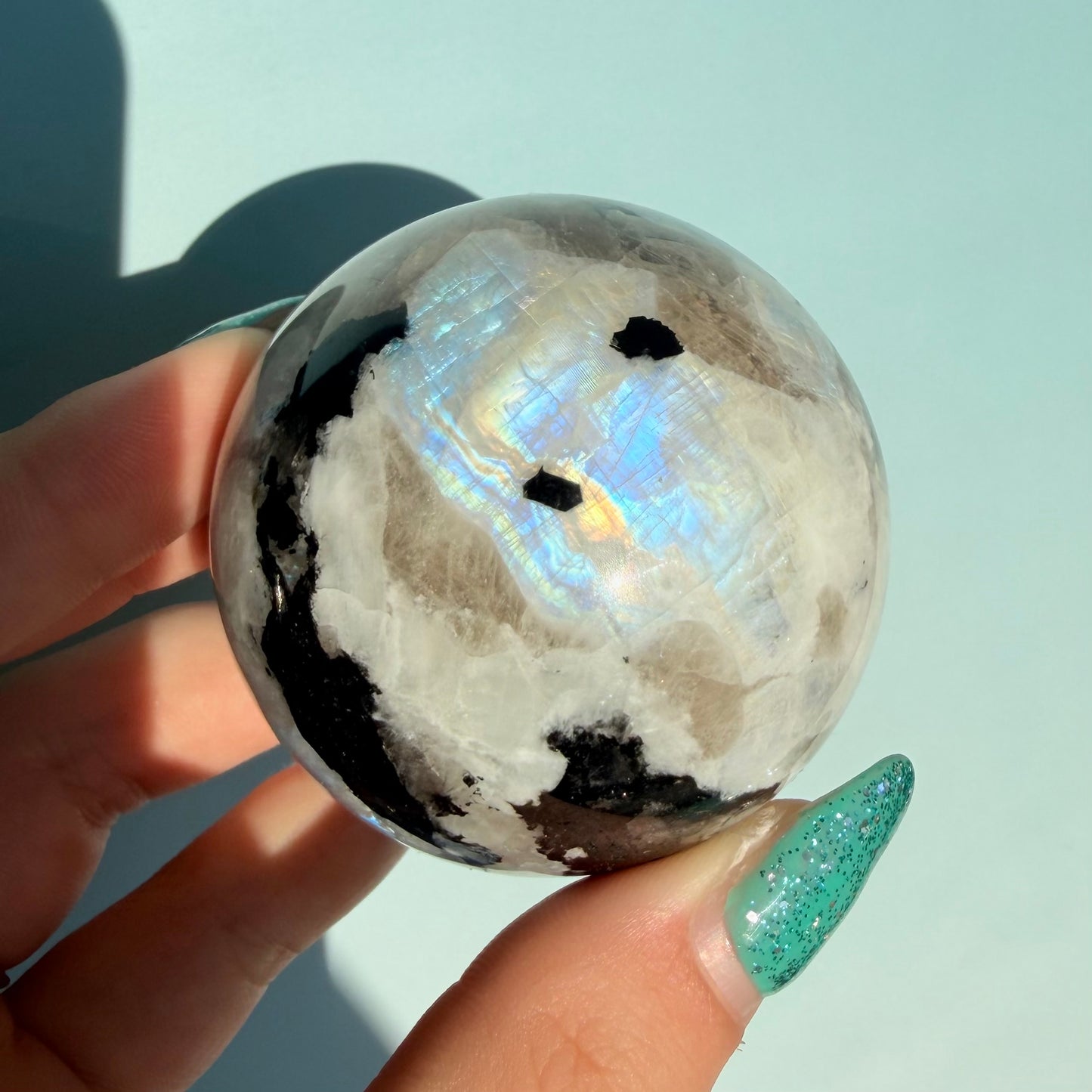 RAINBOW MOONSTONE SPHERES