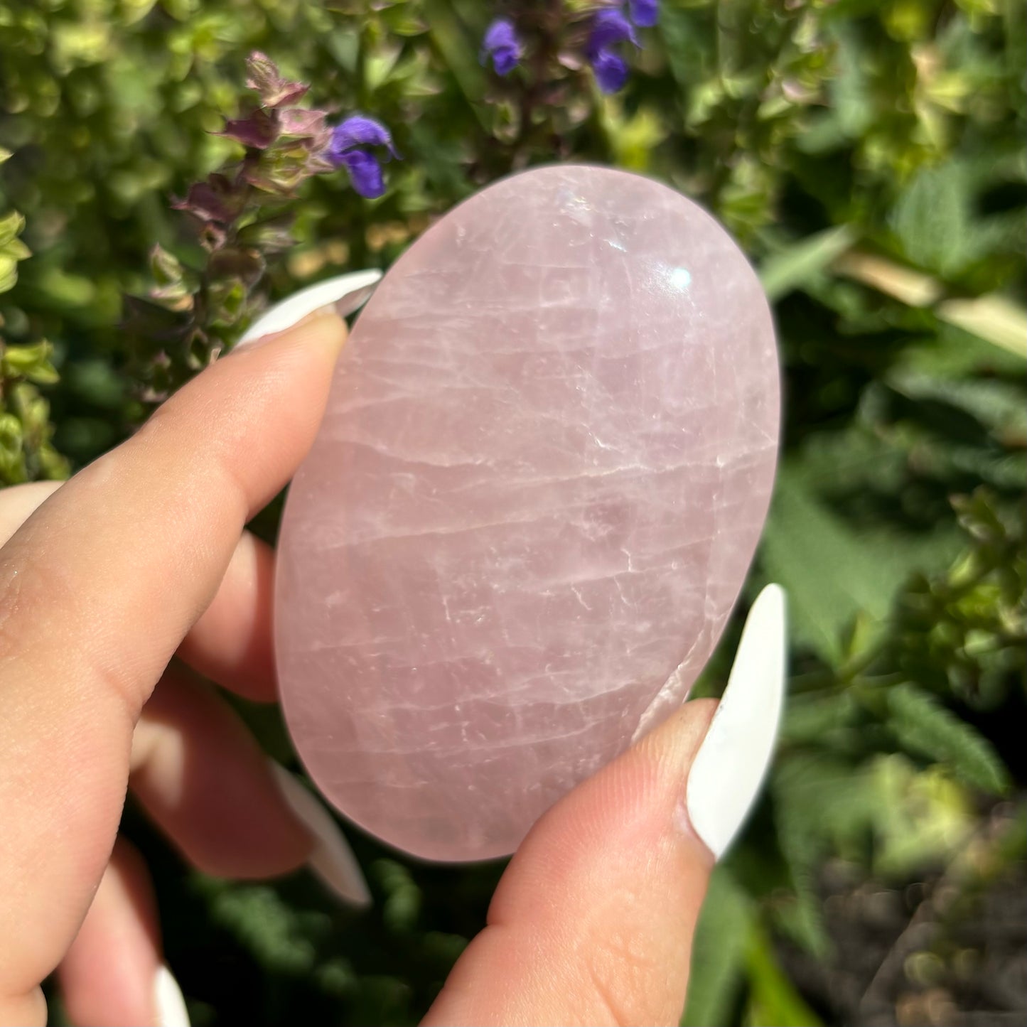 ROSE QUARTZ PALMSTONE