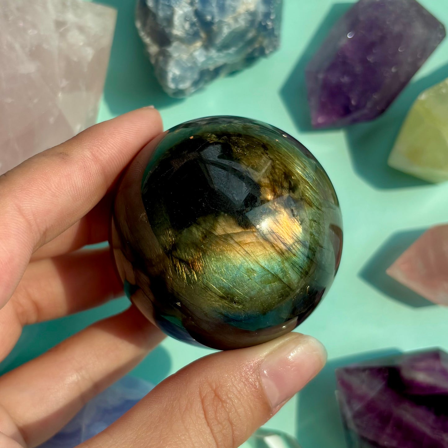 LABRADORITE SPHERES