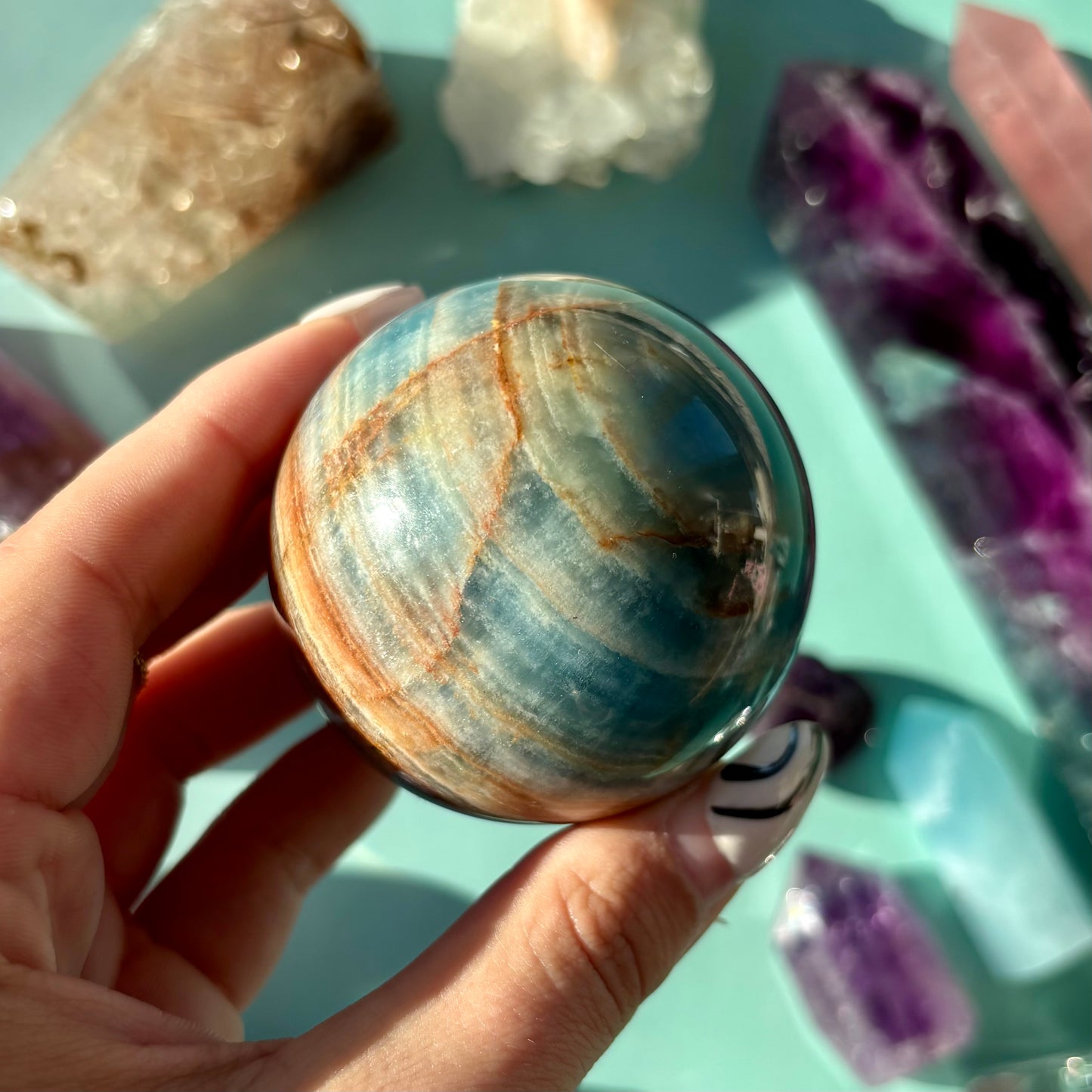 BLUE ONYX SPHERES