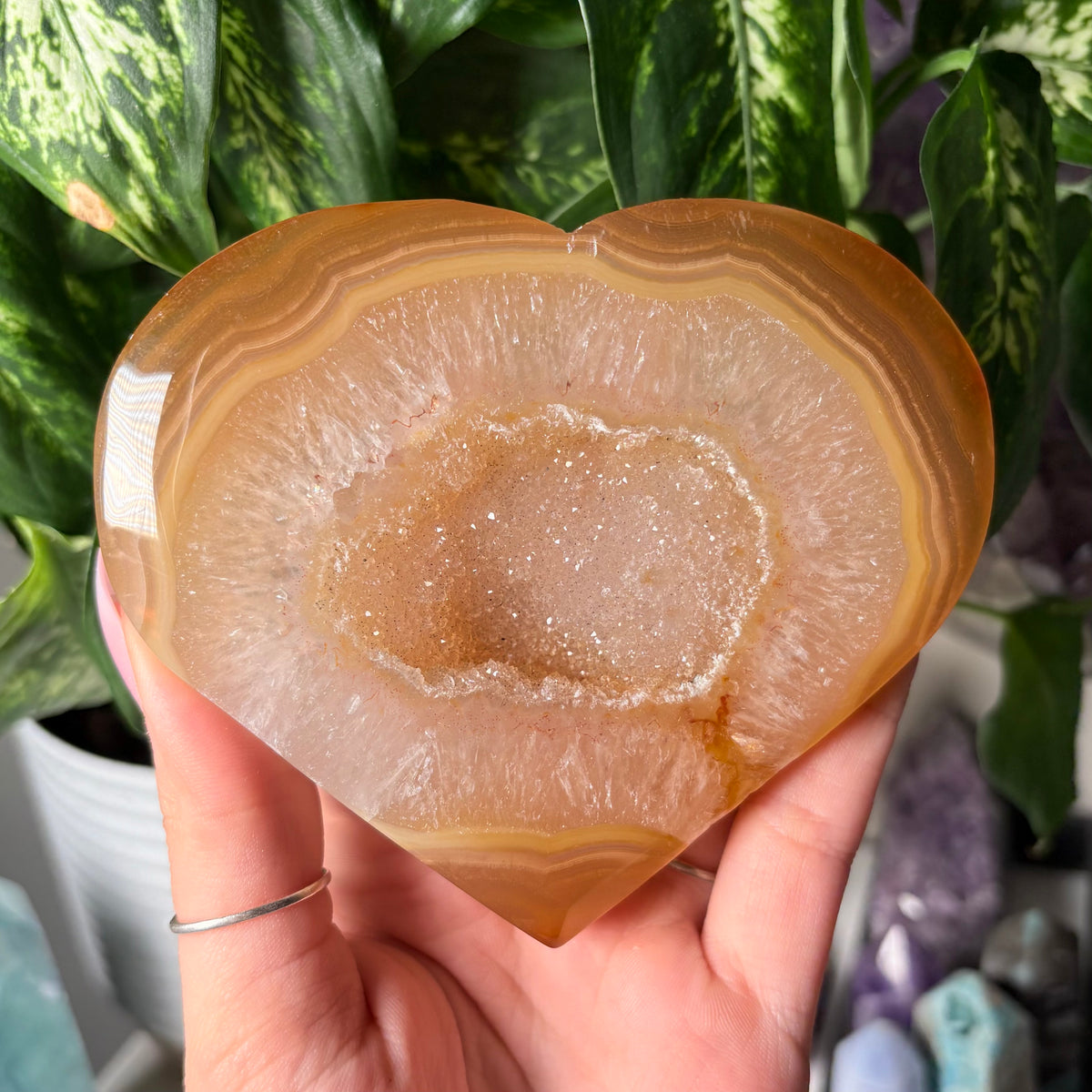 AGATE DRUZY HEARTS
