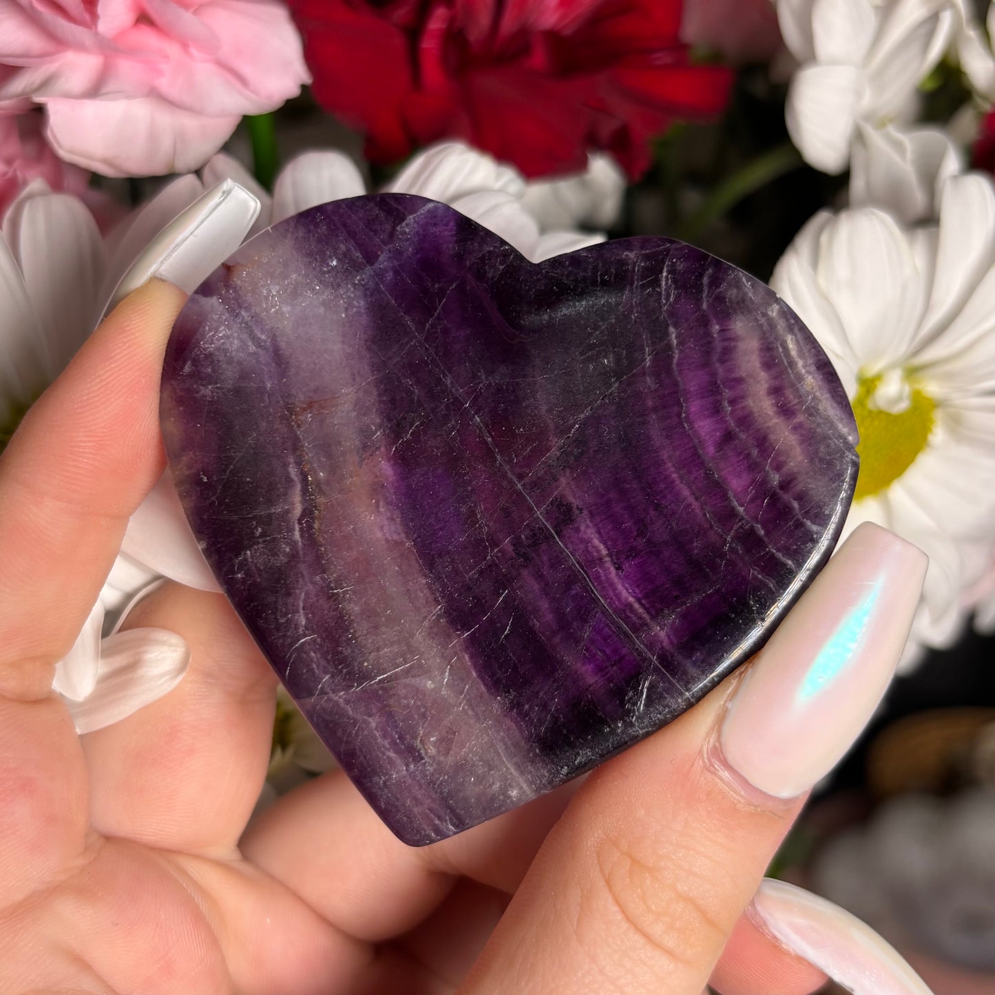 FLUORITE HEART BOWLS