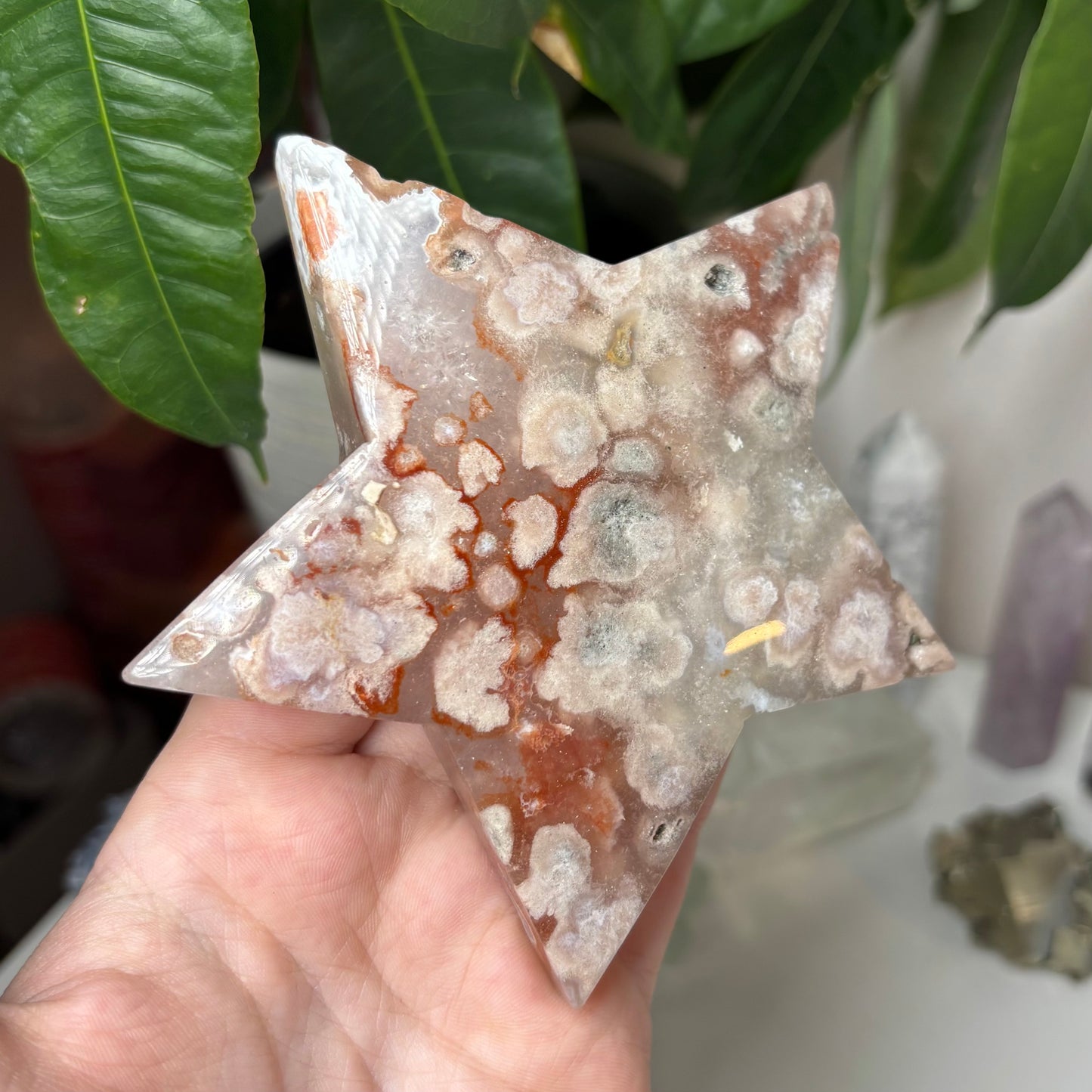 FLOWER AGATE/PINK AMETHYST STARS 🌸