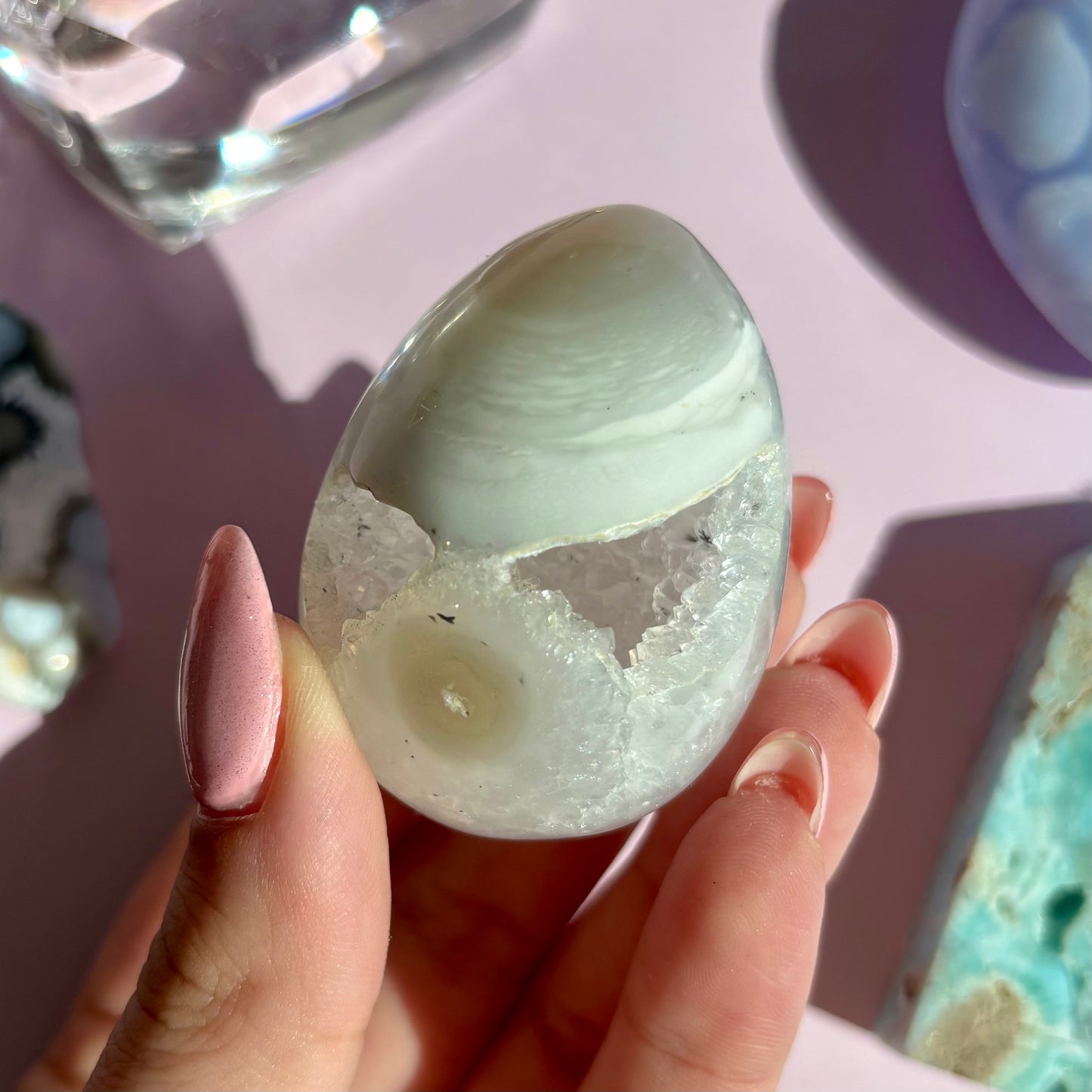 AGATE DRUZY EGGS