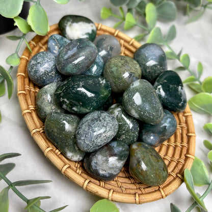 MOSS AGATE TUMBLE