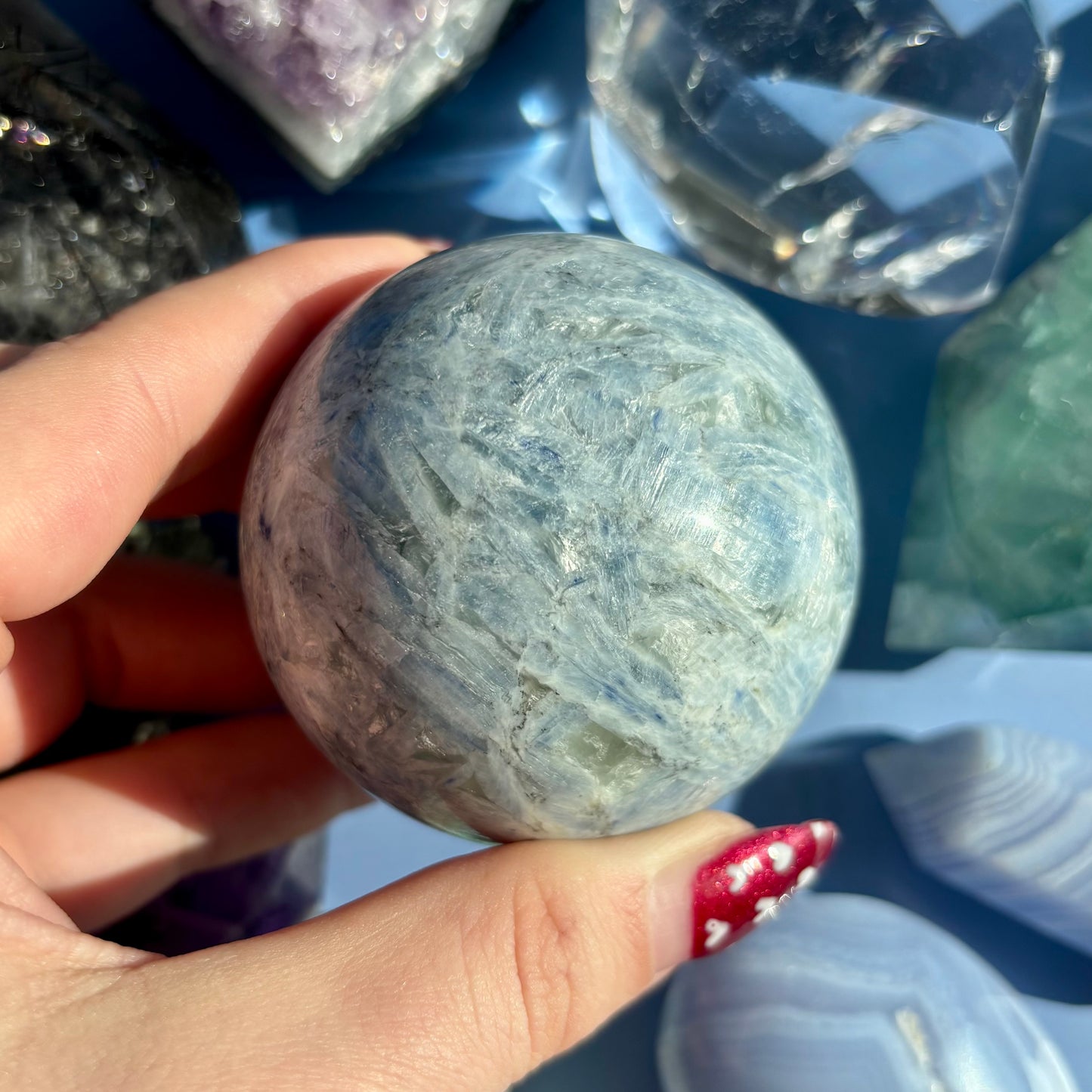 BLUE KYANITE SPHERES