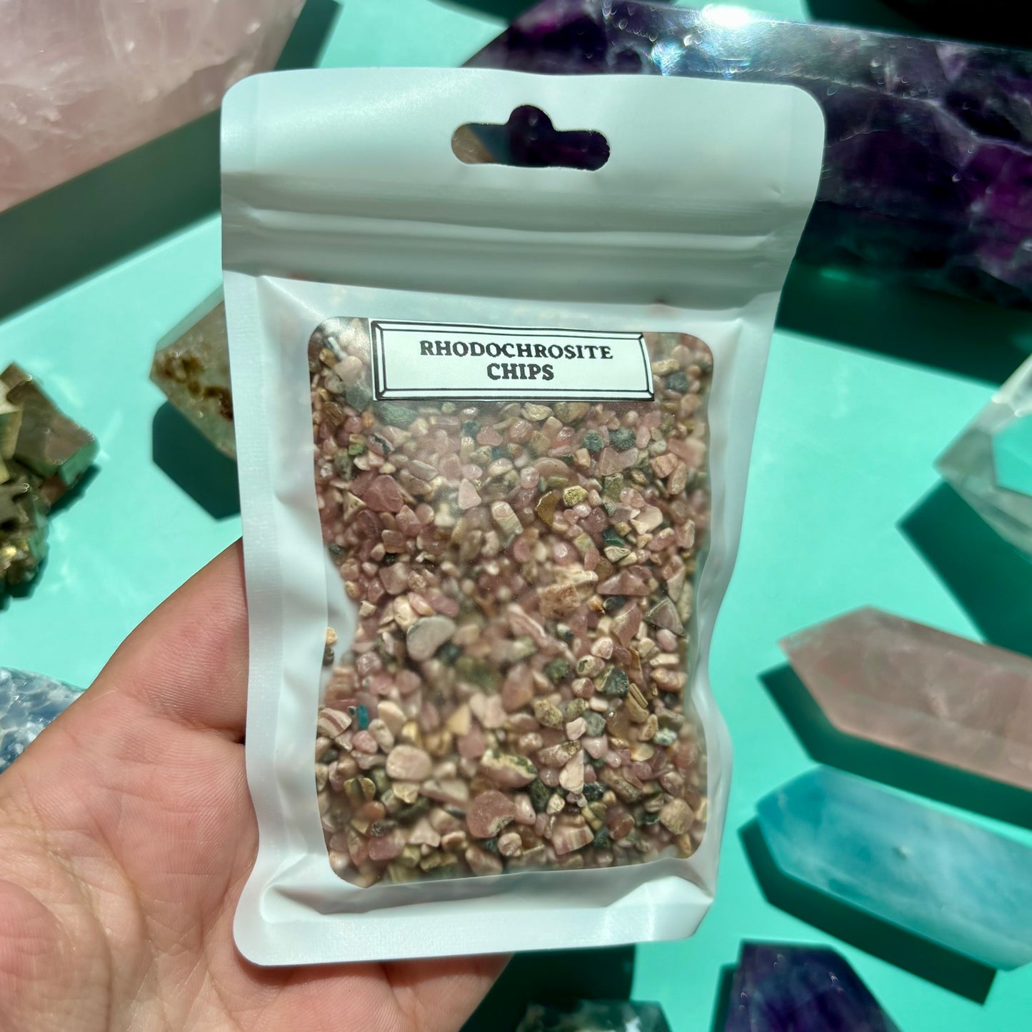 RHODOCHROSITE CHIPS - (100g)