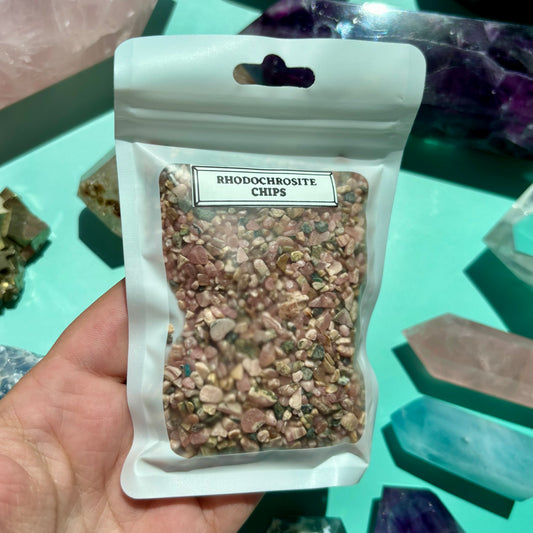 RHODOCHROSITE CHIPS - (100g)