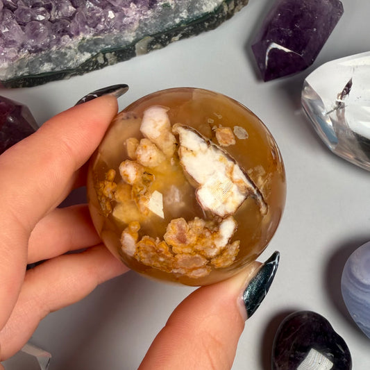 FLOWER AGATE SPHERES