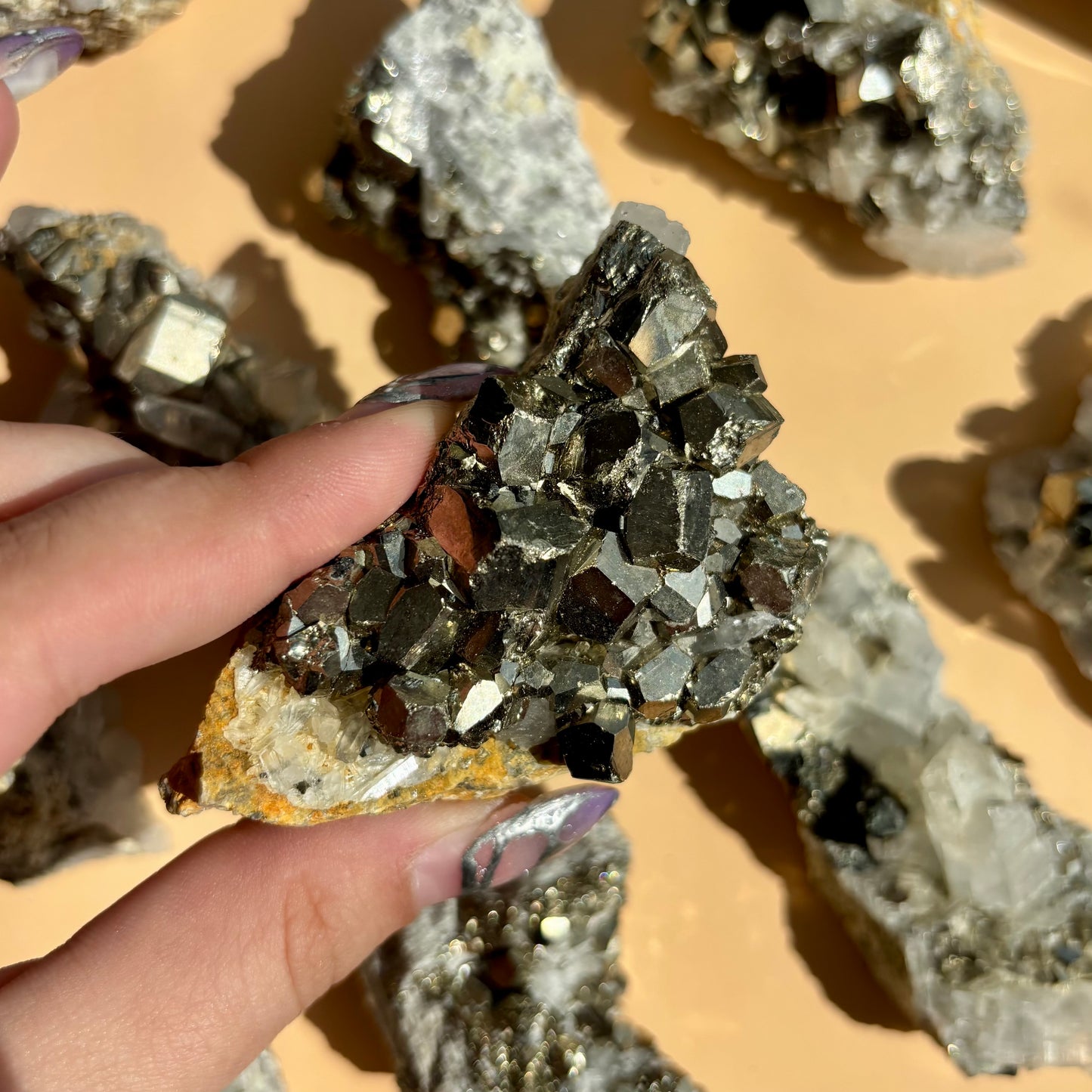 PYRITE AND QUARTZ SPECIMENS