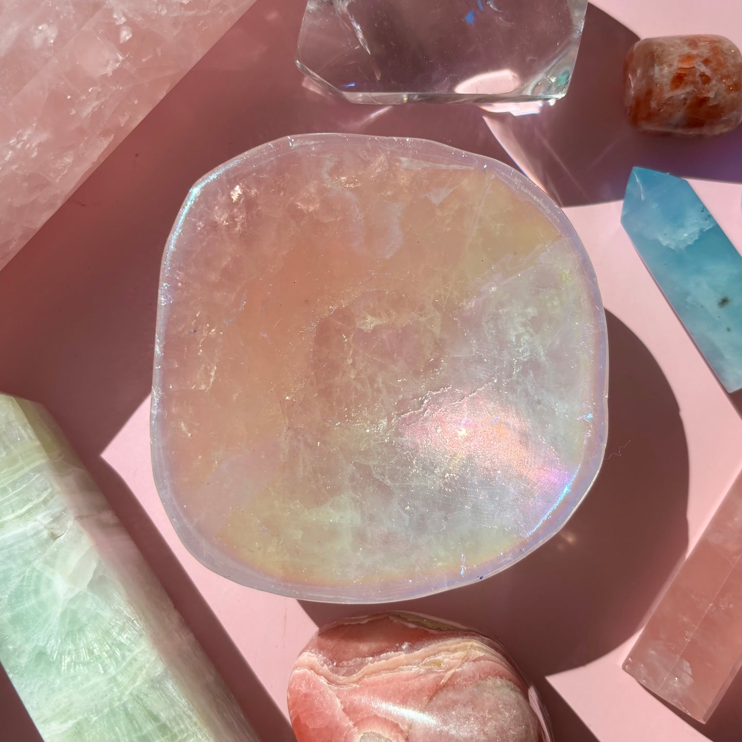 AURA ROSE QUARTZ BOWLS