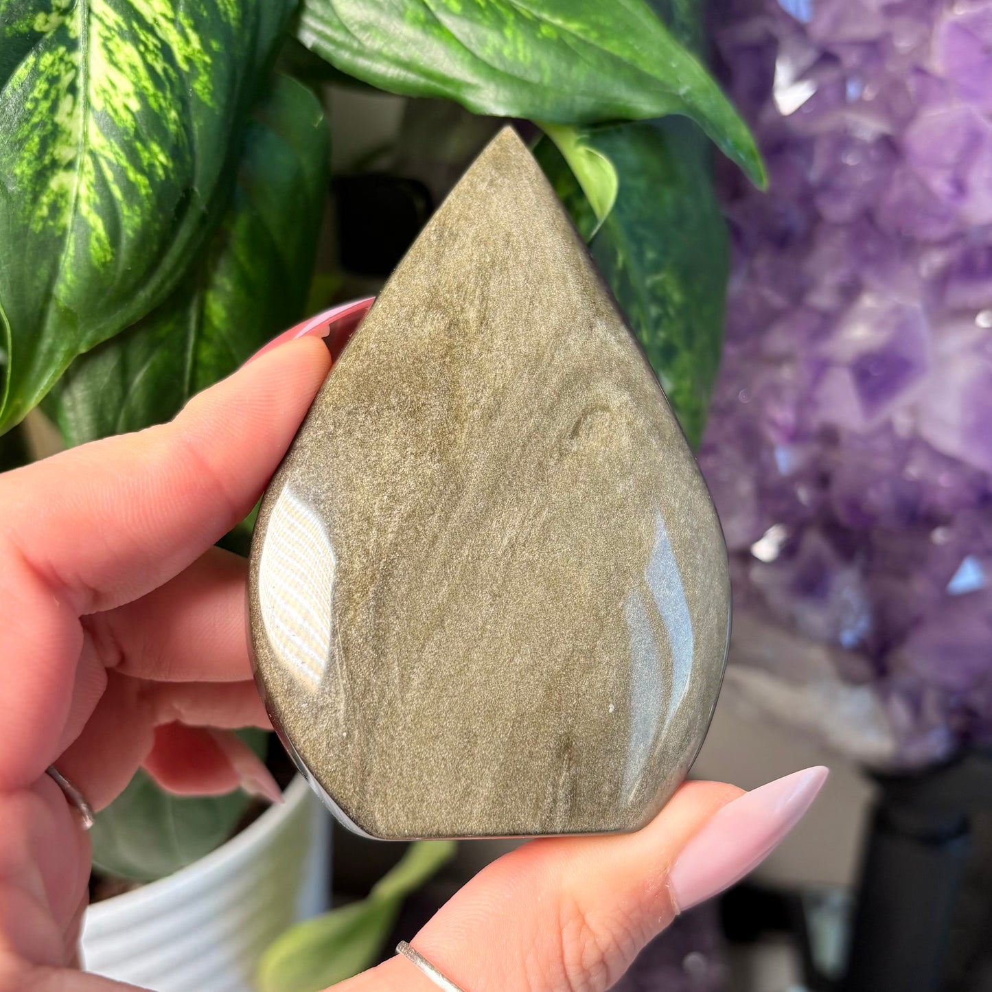 GOLD SHEEN OBSIDIAN FREEFORM