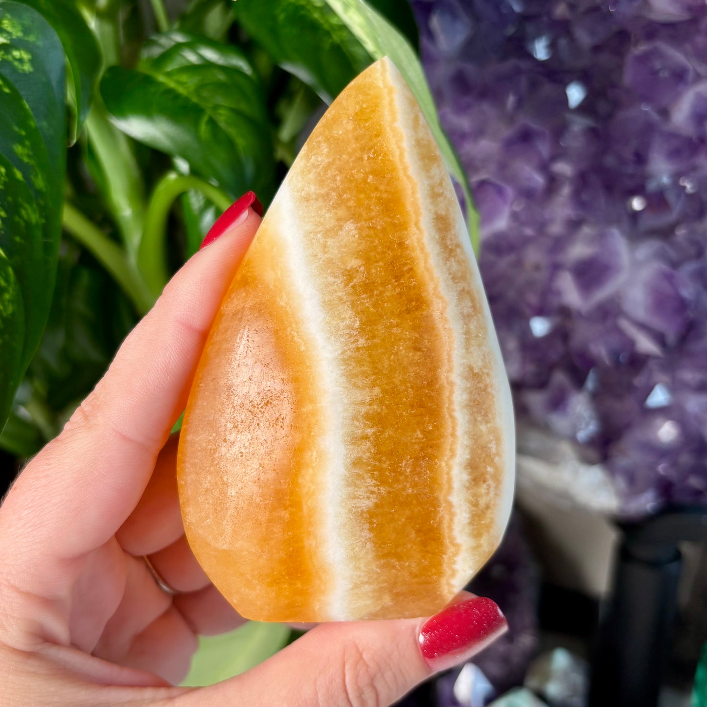 ORANGE CALCITE FREEFORMS