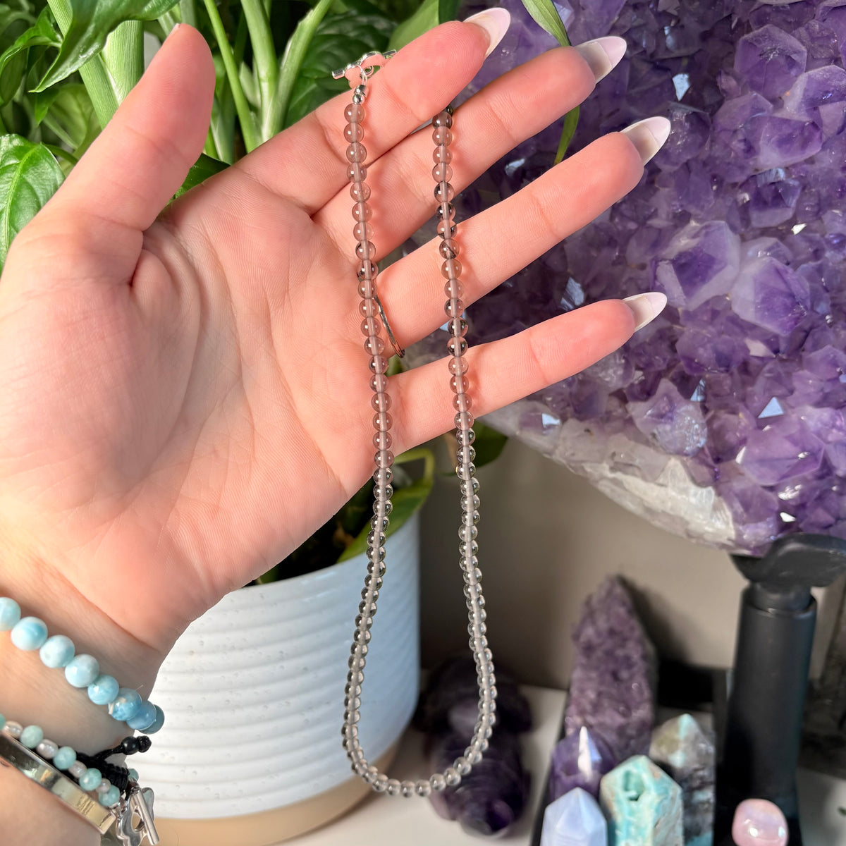 SMOKY QUARTZ NECKLACE