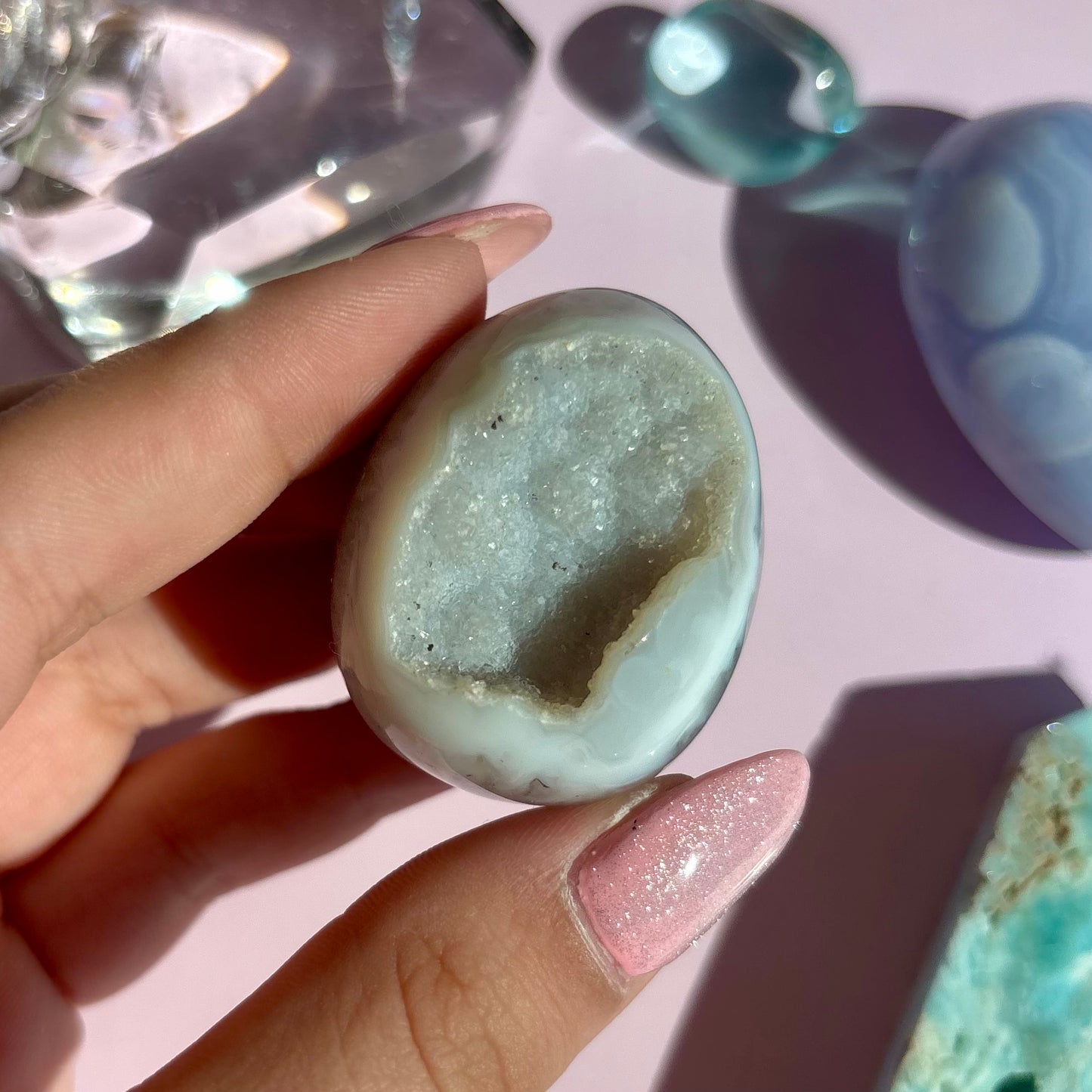 AGATE DRUZY EGGS