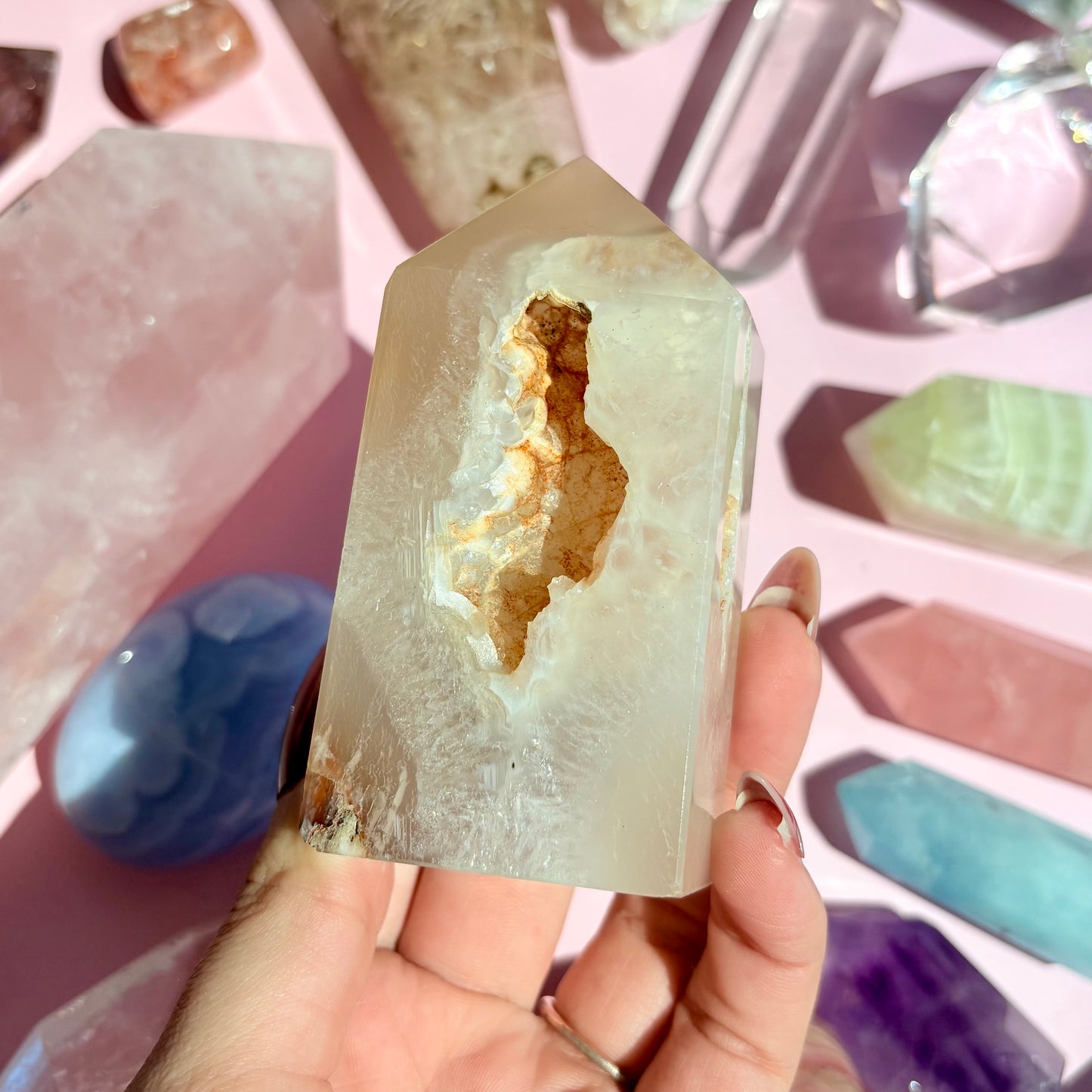 FLOWER AGATE TOWERS