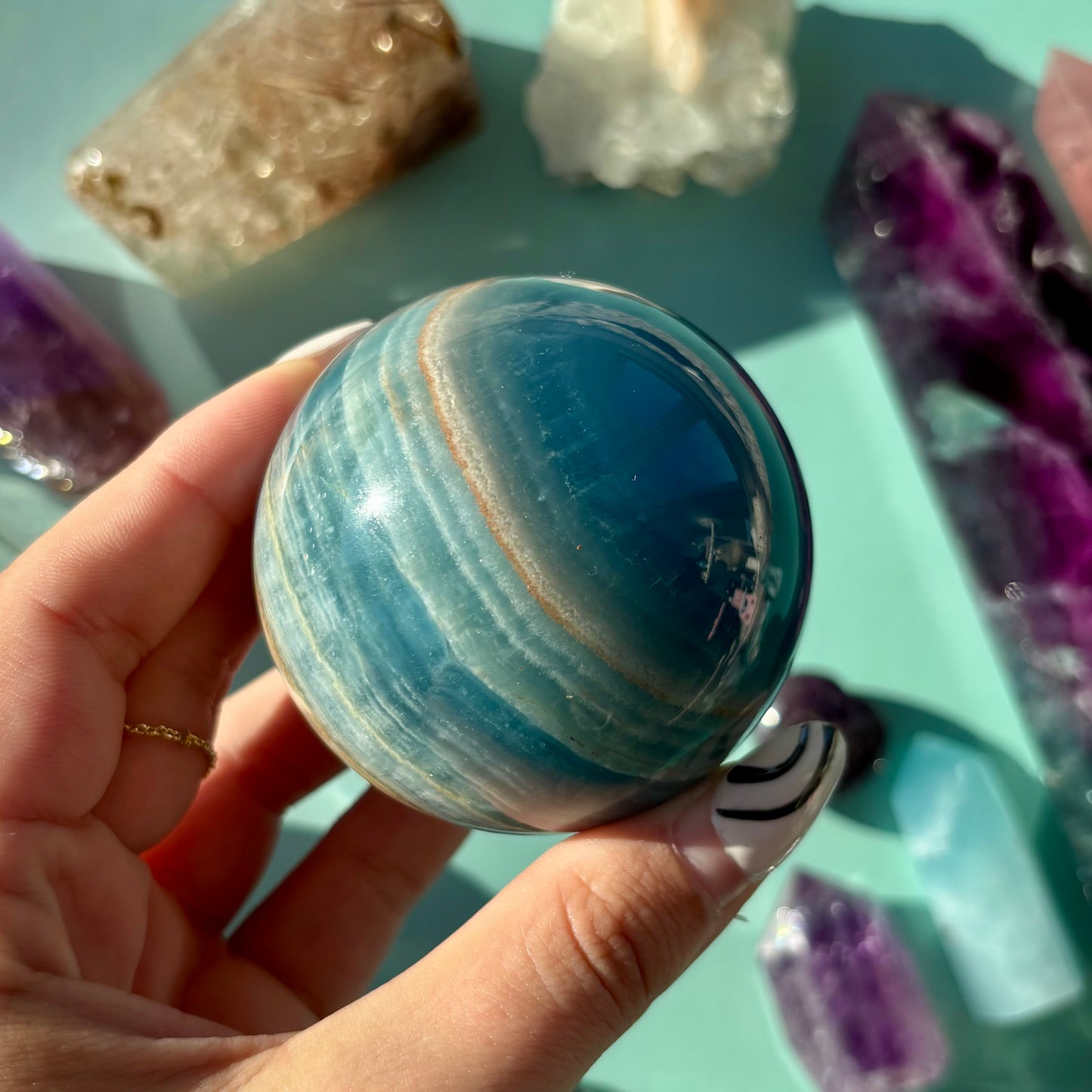BLUE ONYX SPHERES