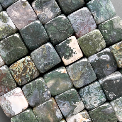 MOSS AGATE CUBE