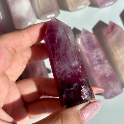 PURPLE FLUORITE TOWERS
