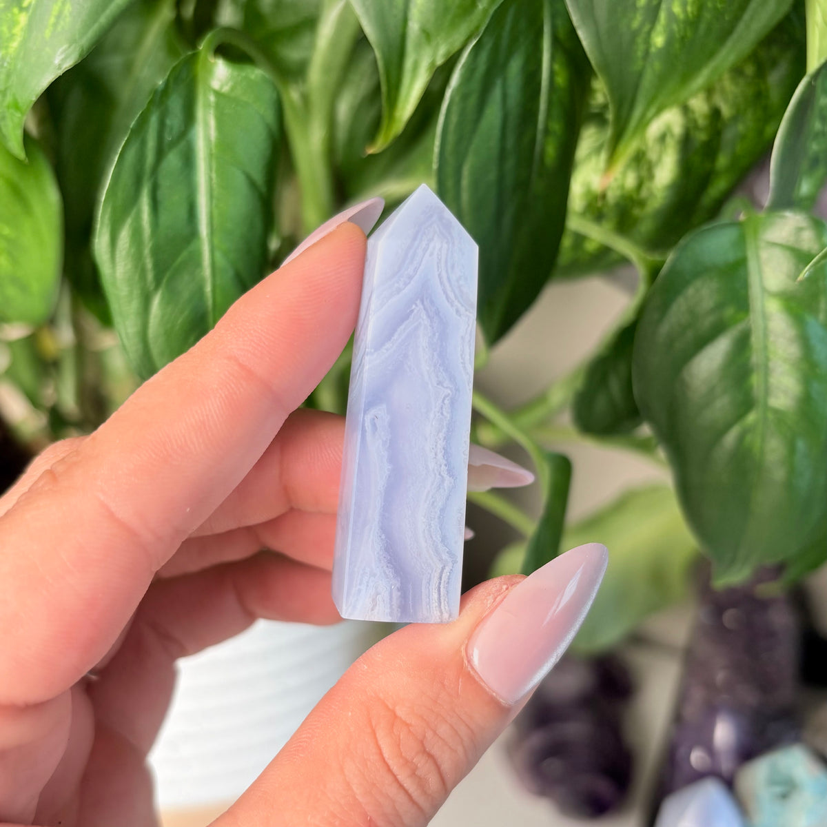 BLUE LACE AGATE TOWERS