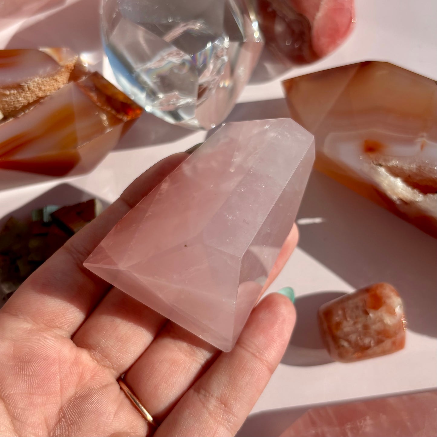 ROSE QUARTZ FREEFORMS