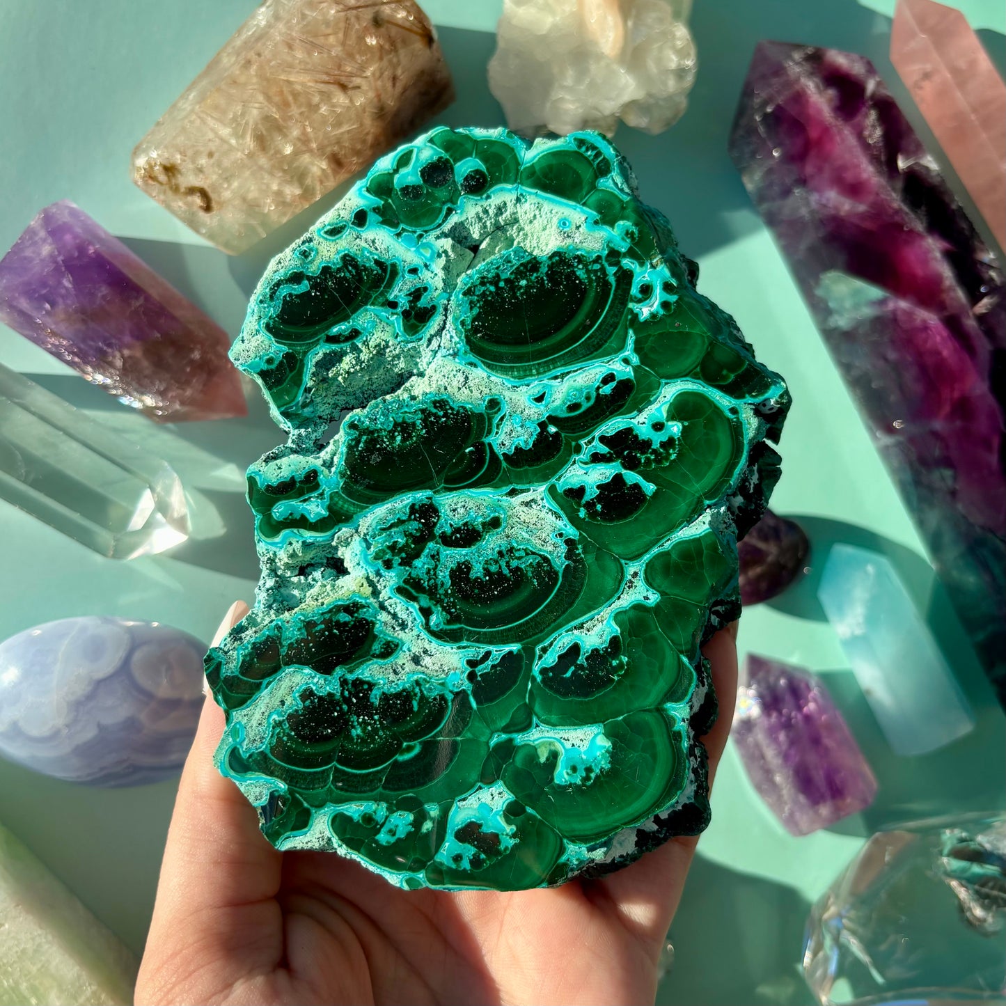 CHRYSOCOLLA/MALACHITE SLABS