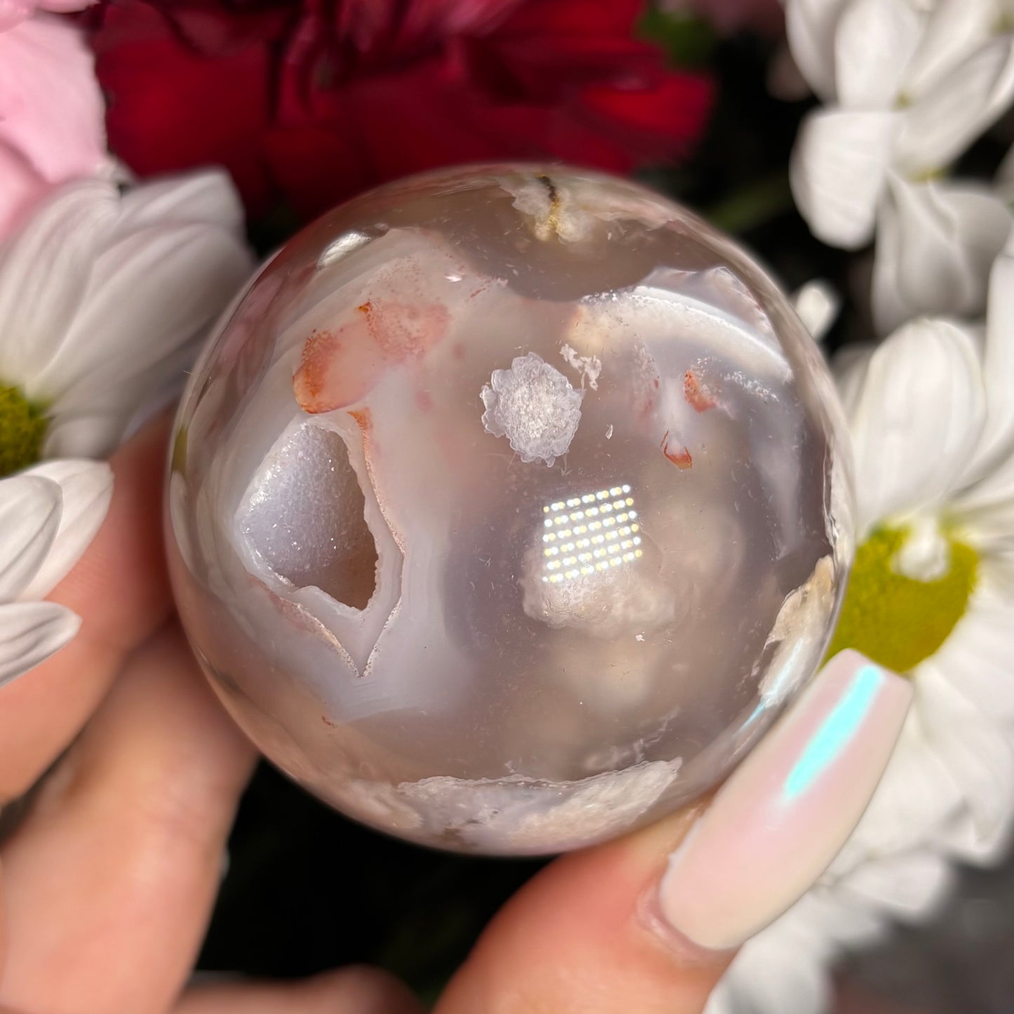 FLOWER AGATE SPHERES