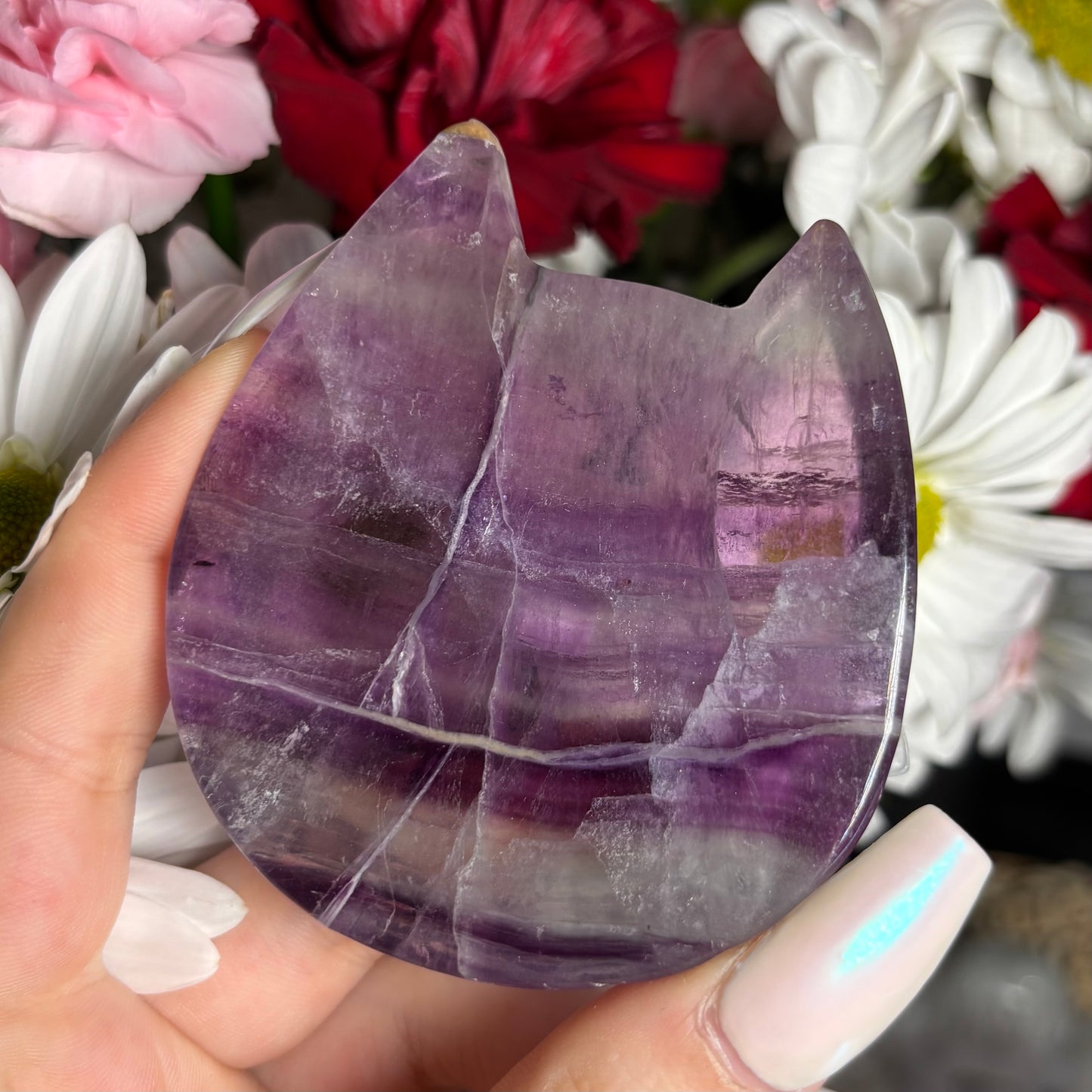 FLUORITE CAT BOWLS