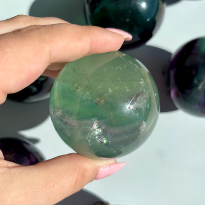 FLUORITE SPHERES
