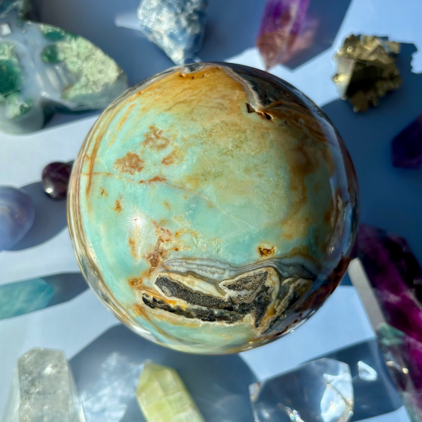 SKY BLUE QUARTZ SPHERES