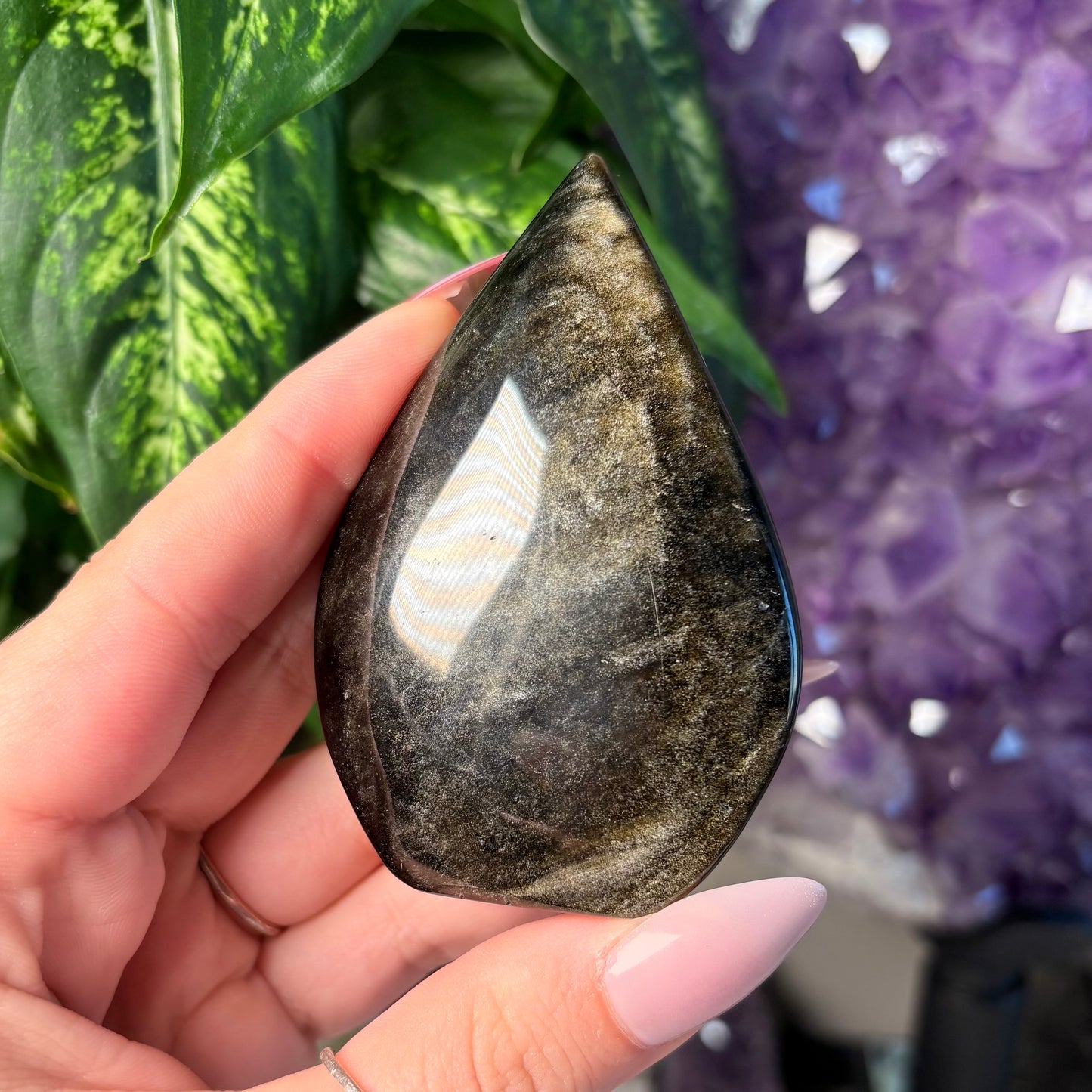 GOLD SHEEN OBSIDIAN FREEFORM