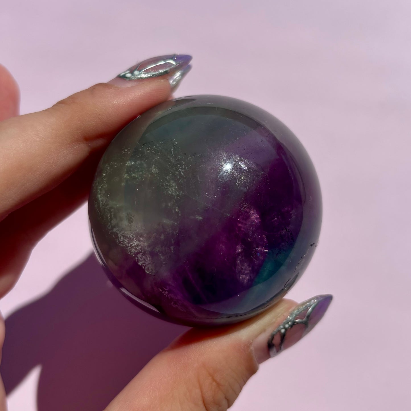 BLUE FLUORITE SPHERES