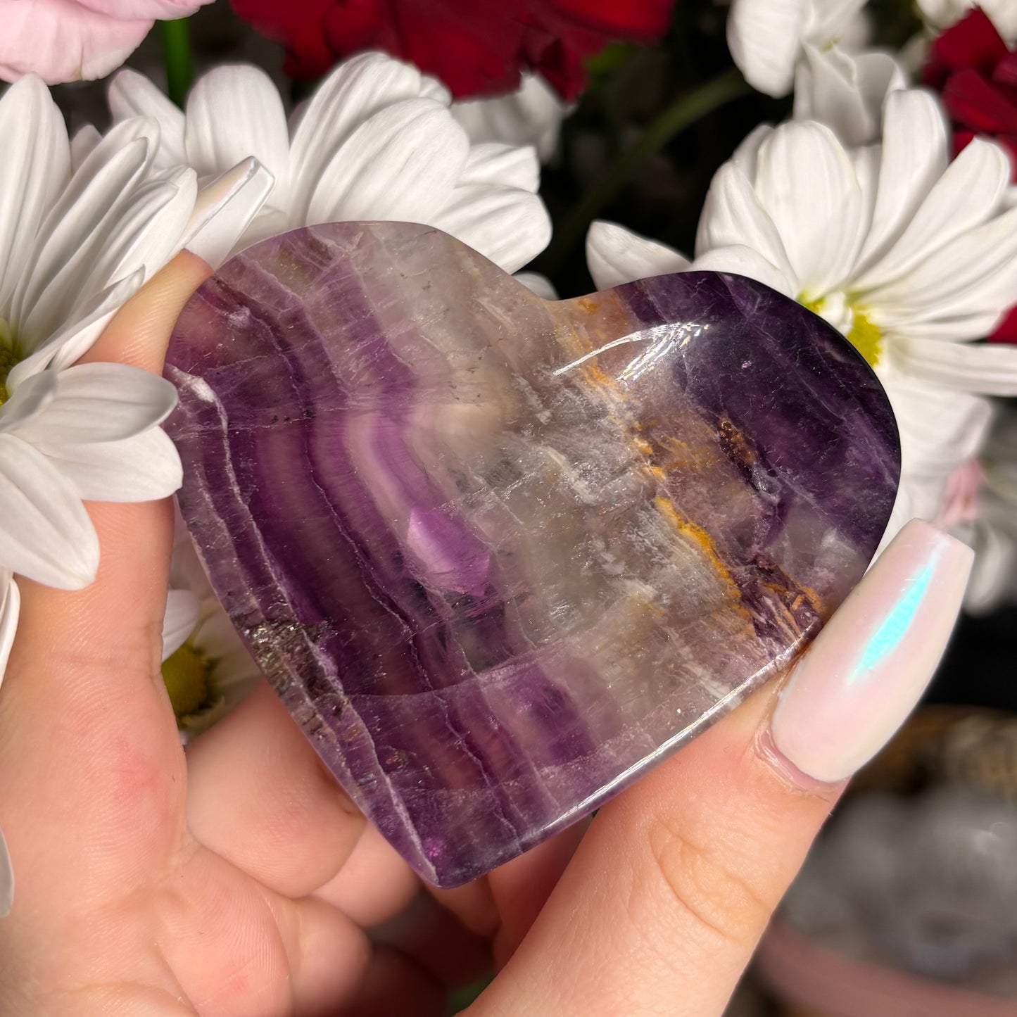 FLUORITE HEART BOWLS